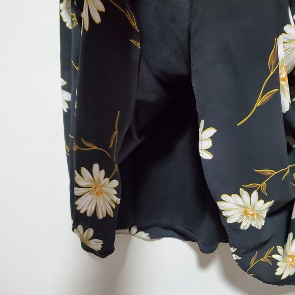 JOSEPH RIBKOFF Multi Floral & Polka Dot Dress Faux Wrap Knee Length Women's 12 - Picture 8 of 16